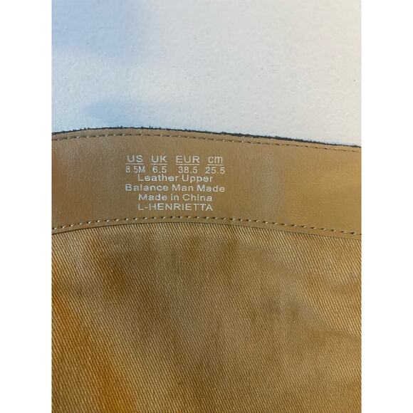 Corso Como Tall Camel Brown Riding Boot Leather Boho Side Zip Boot Size 7 - Picture 8 of 8